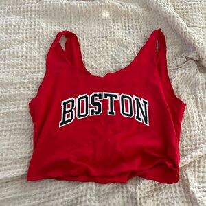 Red Boston Tank Top